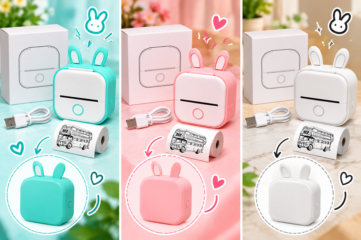 PrintyPocket™ - Portable Mini Wireless Thermal Printer